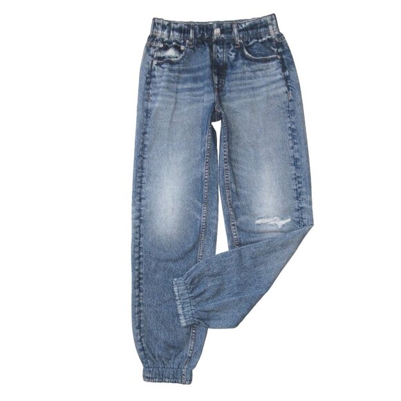 NWT rag & bone Miramar Jogger in Lynn Photo Print Faux Jean Sweatpants XS - Picture 1 of 9